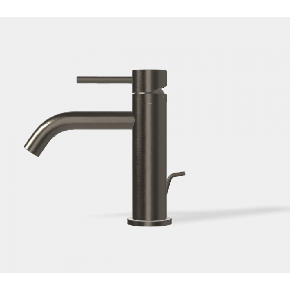 Смеситель для раковины, Fima Carlo Frattini, Spillo Up, цвет-брашированный чёрный хром