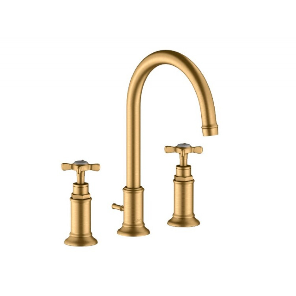 Смеситель для раковины, Hansgrohe, Axor Montreux, цвет-шлифованная латунь
