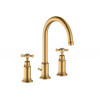 Смеситель для раковины, Hansgrohe, Axor Montreux, цвет-шлифованная латунь