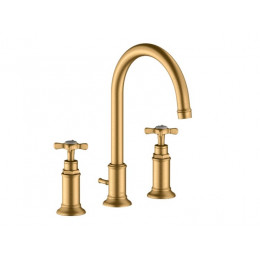 Смеситель для раковины, Hansgrohe, Axor Montreux, цвет-шлифованная латунь