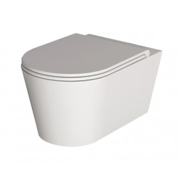 Унитаз, Alice, Hide, подвесной, шгв 370*570*345, Aliglaze+, цвет-белый