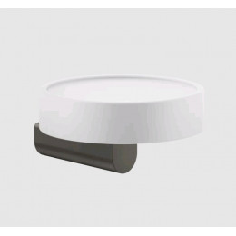 Мыльница, Gessi, Rilievo, шгв 115*120*58, цвет-белый/Black Metal Brushed PVD