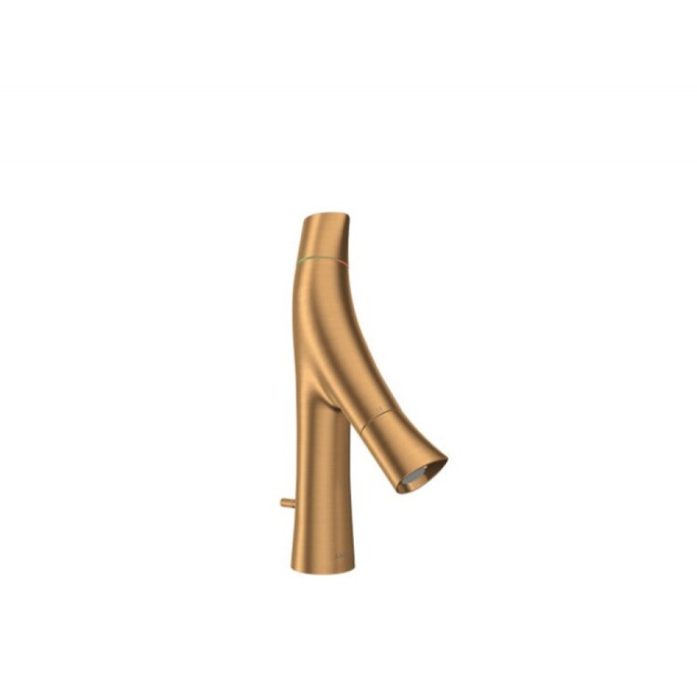 Смеситель для раковины, Hansgrohe, Axor Starck Organic, цвет-шлифованное золото