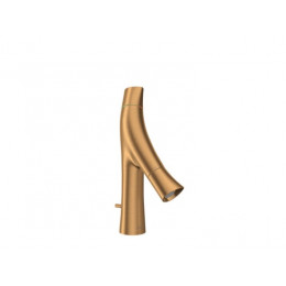 Смеситель для раковины, Hansgrohe, Axor Starck Organic, цвет-шлифованное золото