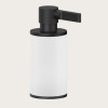 Дозатор для жидкого мыла, Gessi, Inciso, шгв 75*118*191, цвет дозатора-черный матовый/белый