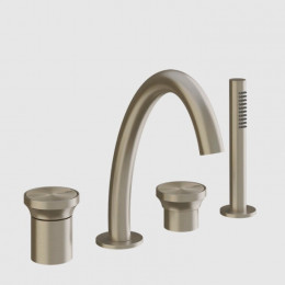 Смеситель для ванны и душа, Gessi, Origini, цвет-Finox Brushed Nickel