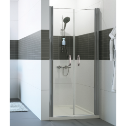 Дверь, Huppe, Design, шв 1100*2000, матовое серебро, цвет стекла-прозрачный