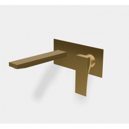 Смеситель для раковины, Fima Carlo Frattini, Zeta, цвет-золото