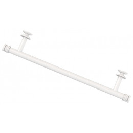 Полка, Сунержа, прямая, д 370, материал-нержавеющая сталь, цвет-белый