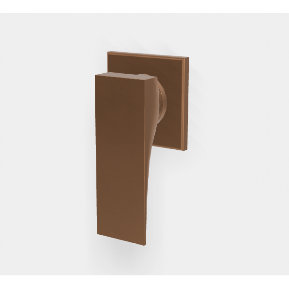 Смеситель для душа, Fima Carlo Frattini, Zeta, на 1 потребитель, цвет-бронза брашированная янтарная