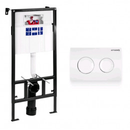 Инсталляция, Bettoserb, Sava Fix Slim, для унитаза, шгв 520*200*1136, цвет клавиши-белый глянцевый