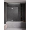 Шторка на ванну, Radaway, Essenza PND II, шв 1300*1500, петли-слева, цвет фурнитуры-хром, цвет стекла-прозрачный, Easy Clean