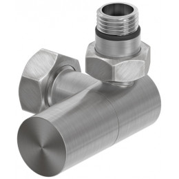 Вентиль, Сунержа, 3D, G 1/2" НР х G 3/4" НГ, правый, цилиндр, цвет- сатин