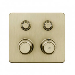 Смеситель для душа, Gessi, Hi-Fi Eclectic, на 2 потребителя, цвет-Finox Brushed Nickel