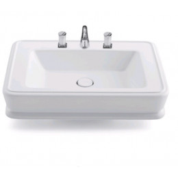 Раковина, Oasis, шгв 880*470*130, отверстия для смесителя-3, цвет-белый