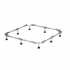 Ножки для душевого поддона, Bette, BetteFloor, шг-800*800 мм, хром/черный
