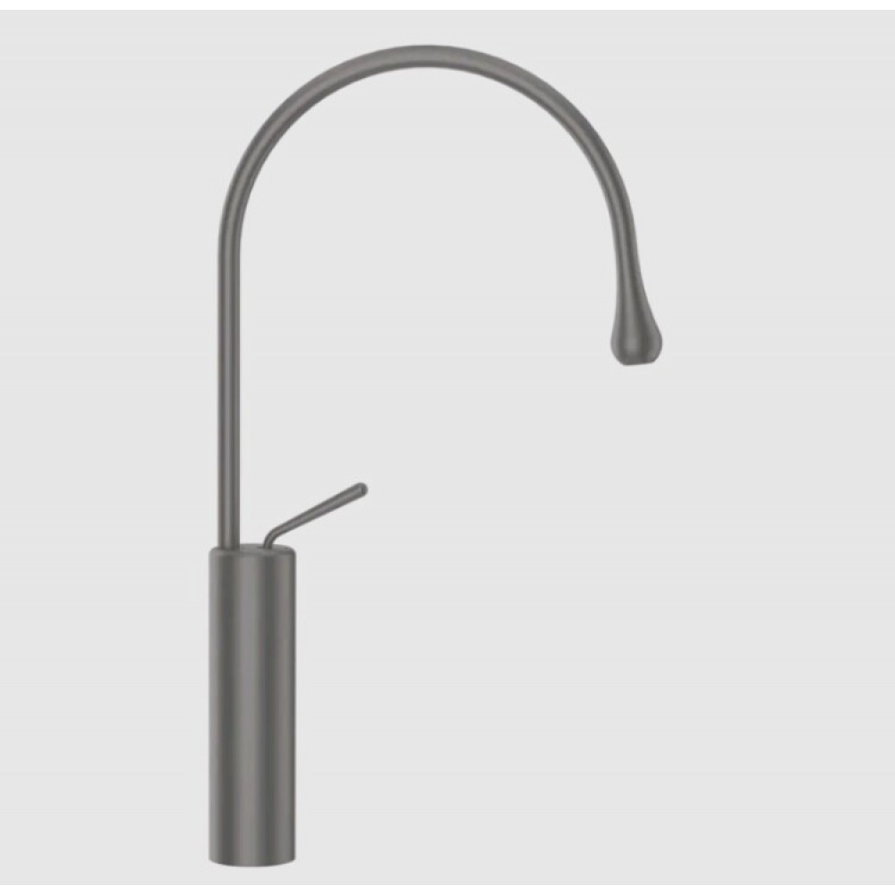 Смеситель для раковины, Gessi, Goссia, цвет-Black Metal Brushed GHRC