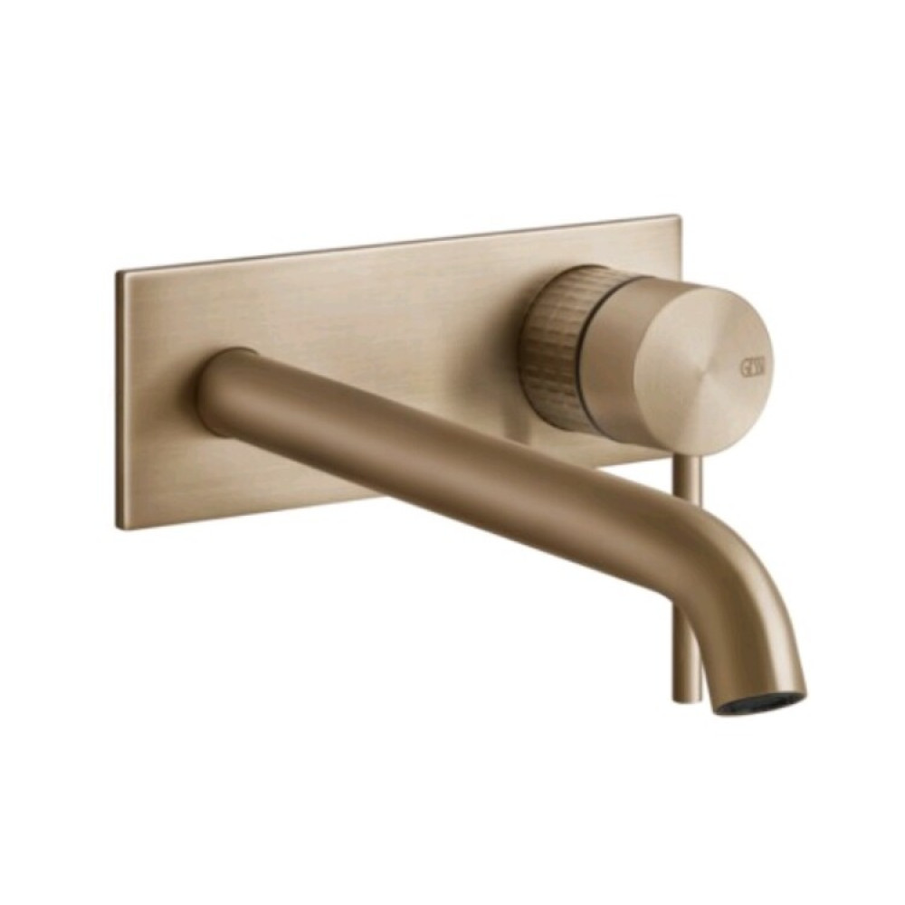 Смеситель для раковины, Gessi, 316 Meccanica, цвет-Warm Bronze Brushed PVD
