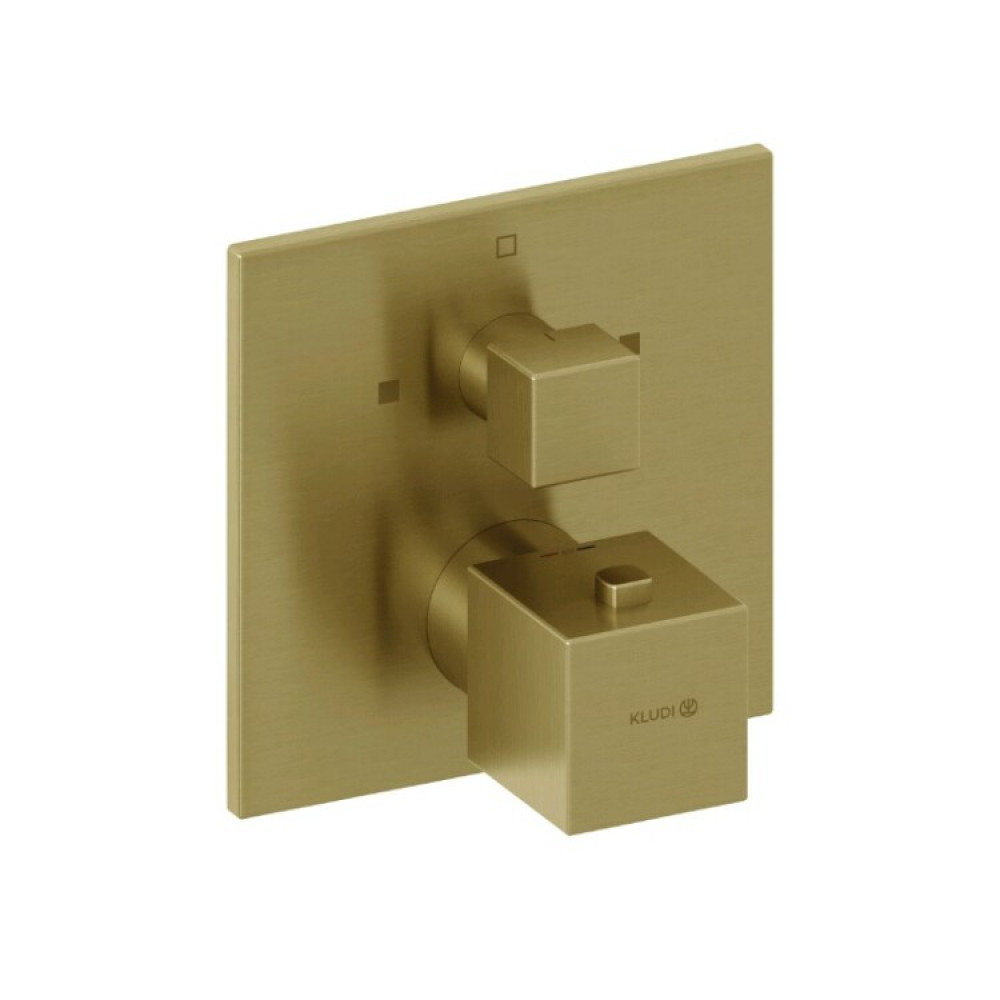 Смеситель для душа, Kludi, DECUS, на 2 потребителя, цвет-Brushed Gold