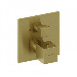 Смеситель для душа, Kludi, DECUS, на 2 потребителя, цвет-Brushed Gold