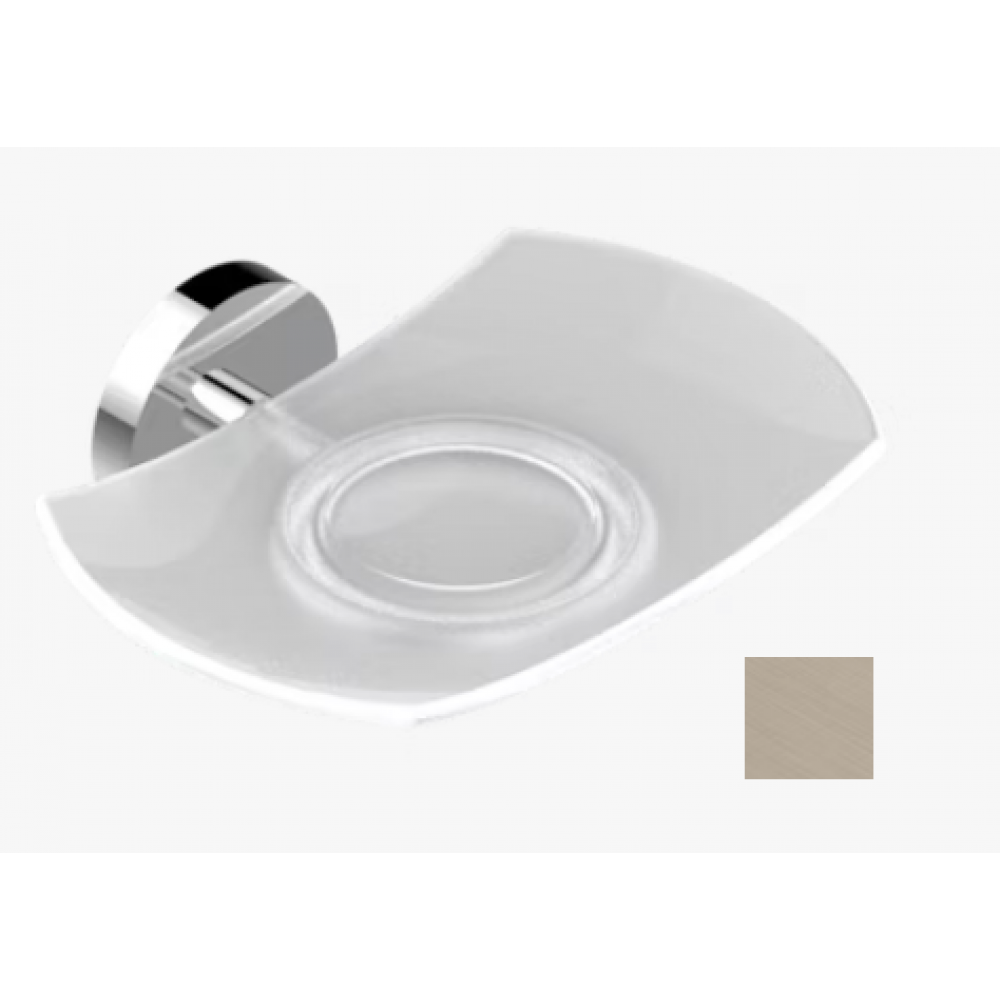 Мыльница, THG, Bambou Clear crystal, шгв 160*100*27, цвет-золото светлое