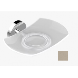 Мыльница, THG, Bambou Clear crystal, шгв 160*100*27, цвет-золото светлое