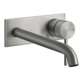 Смеситель для раковины, Gessi, 316 Meccanica, цвет-Steel Brushed