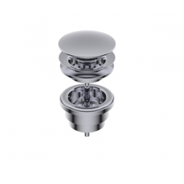 Донный клапан, Ritmonio, для раковин, 1 1/4", цвет-хром брашированный