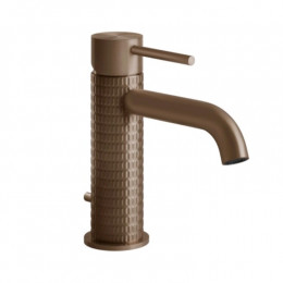 Смеситель для раковины, Gessi, 316 Meccanica, цвет-Copper Brushed PVD