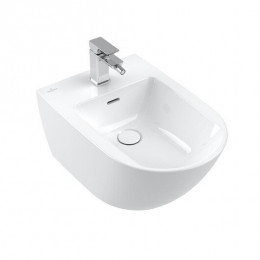 Биде, Villeroy&Boch, Subway 3.0, подвесной, шгв 375*560*270, CeramicPlus, цвет-альпийский белый