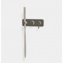 Смеситель для душа, Fima Carlo Frattini, Snap, на 2 потребителя, цвет-никель брашированный