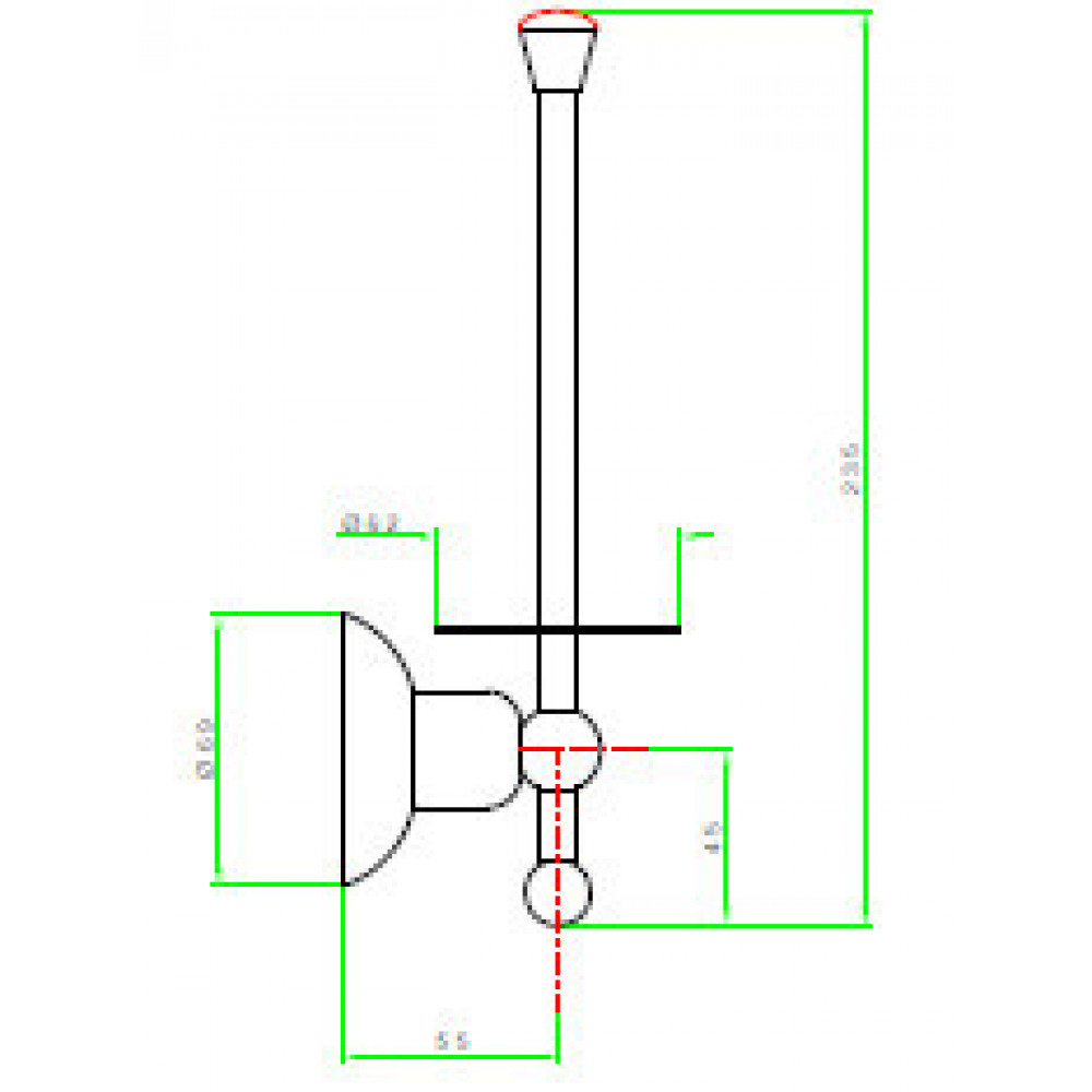 Держатель запасного рулона бумаги, Nicolazzi, Cristallo Di Rocca, вертикальный, шгв 69*55*235, цвет-Antique Gold