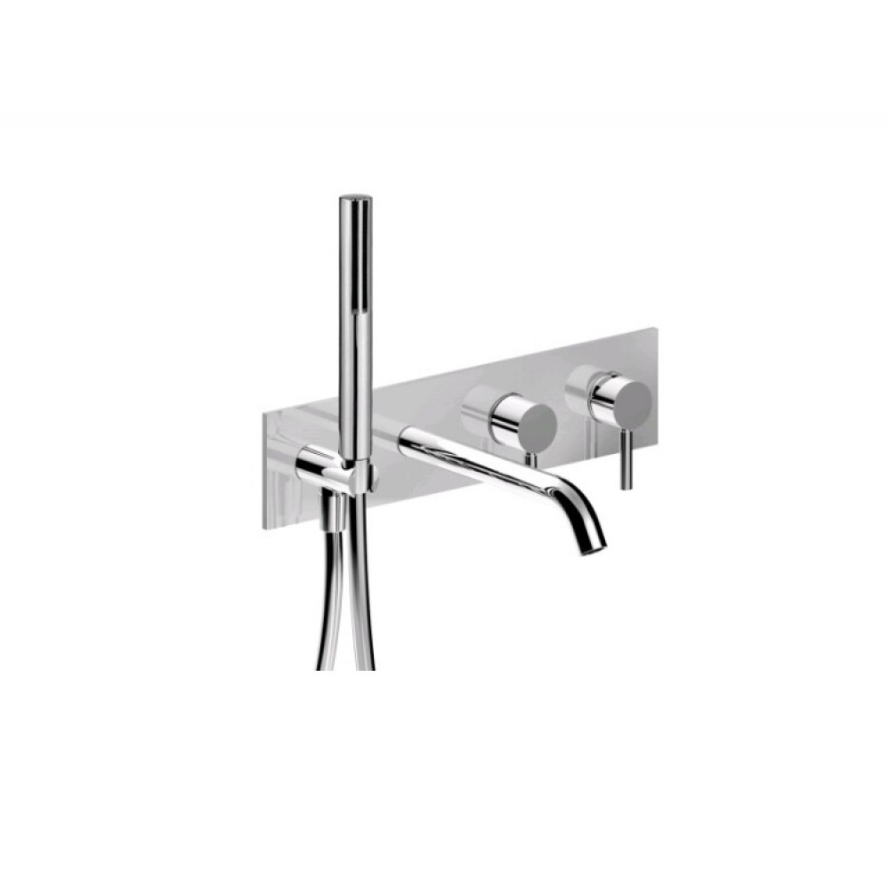 Смеситель для ванны и душа, Fantini, Nostromo, цвет-белый матовый