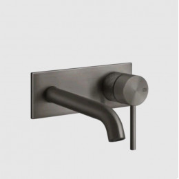 Смеситель для раковины, Gessi, 316 Intreccio, цвет-Black Metal Brushed PVD