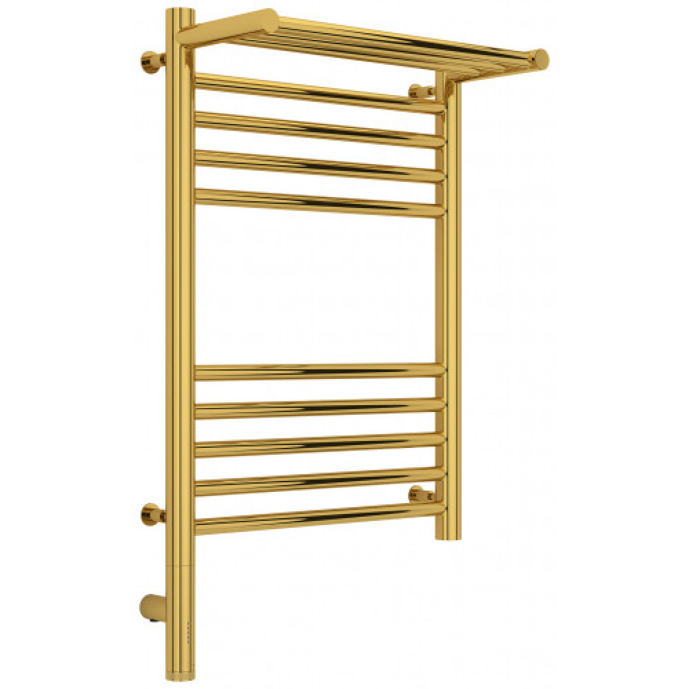 Полотенцесушитель, Сунержа, Богема 3.0, с 1 полкой, шгв 432*214*724, нижнее слева, МЭМ, цвет-золото