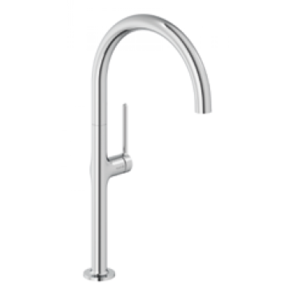 Смеситель для кухни, Kludi, REEF, цвет-оружейная сталь брашированная