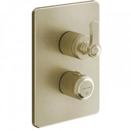 Смеситель для душа, Gessi, VENTI20, на 1 потребитель, цвет-Brushed Brass PVD