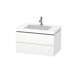 Тумба под раковину, Duravit, L-Cube, шгв 800*480*500, раковина-в комплекте, цвет-белый матовый