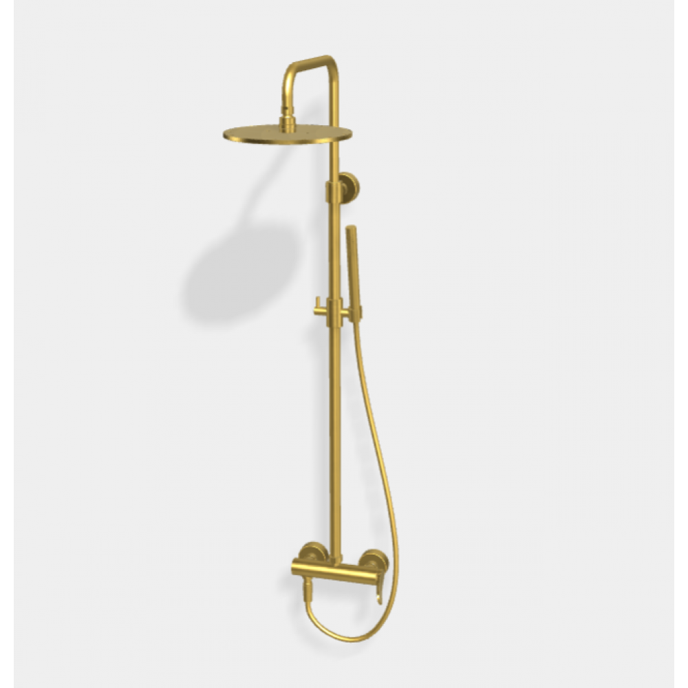Душевая стойка, Fima Carlo Frattini, Shower column, цвет-брашированное золото