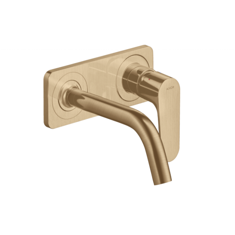 Смеситель для раковины, Hansgrohe, Axor Citterio M, цвет-шлифованная бронза