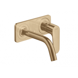 Смеситель для раковины, Hansgrohe, Axor Citterio M, цвет-шлифованная бронза