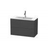 Тумба под раковину, Duravit, L-Cube, шгв 820*391*550, раковина-необходимо заказать, цвет-графит матовый