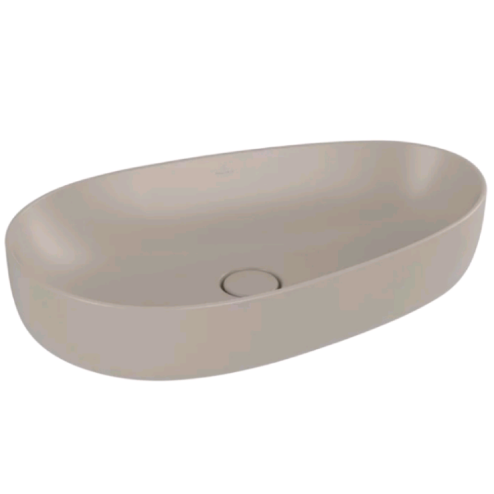 Раковина, Villeroy&Boch, Antao, шгв 650*400*145, отверстия для смесителя-отсутствуют, CeramicPlus, цвет-Almond