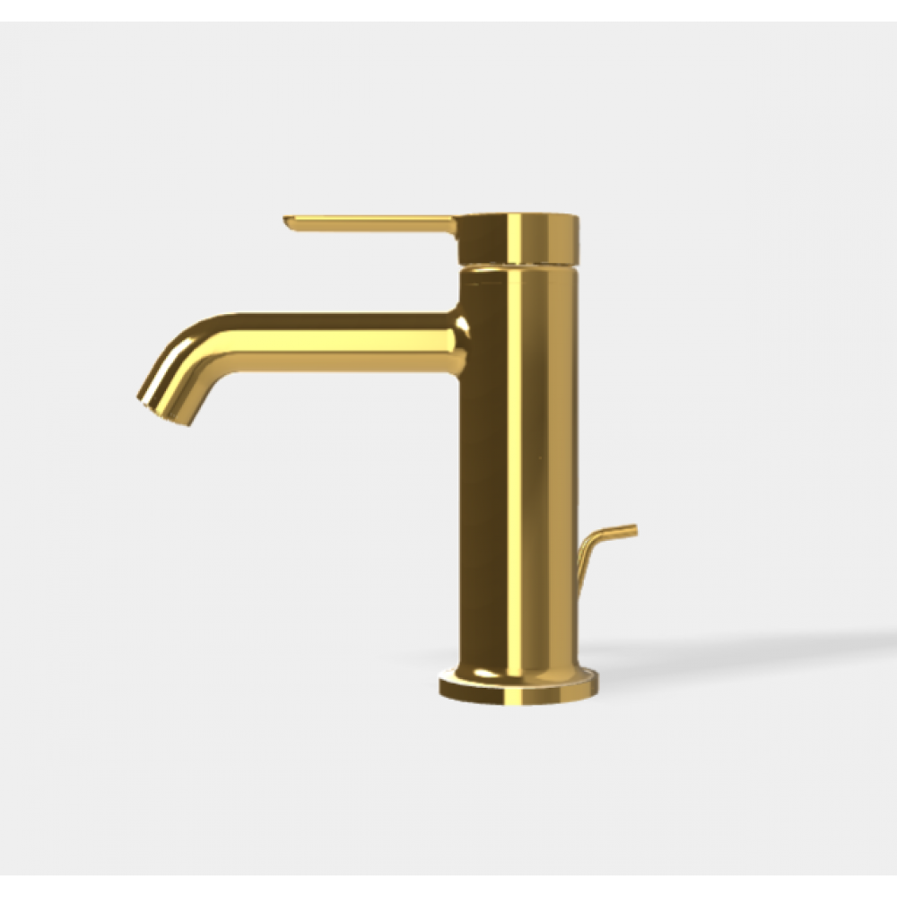 Смеситель для раковины, Fima Carlo Frattini, Snap, цвет-золото