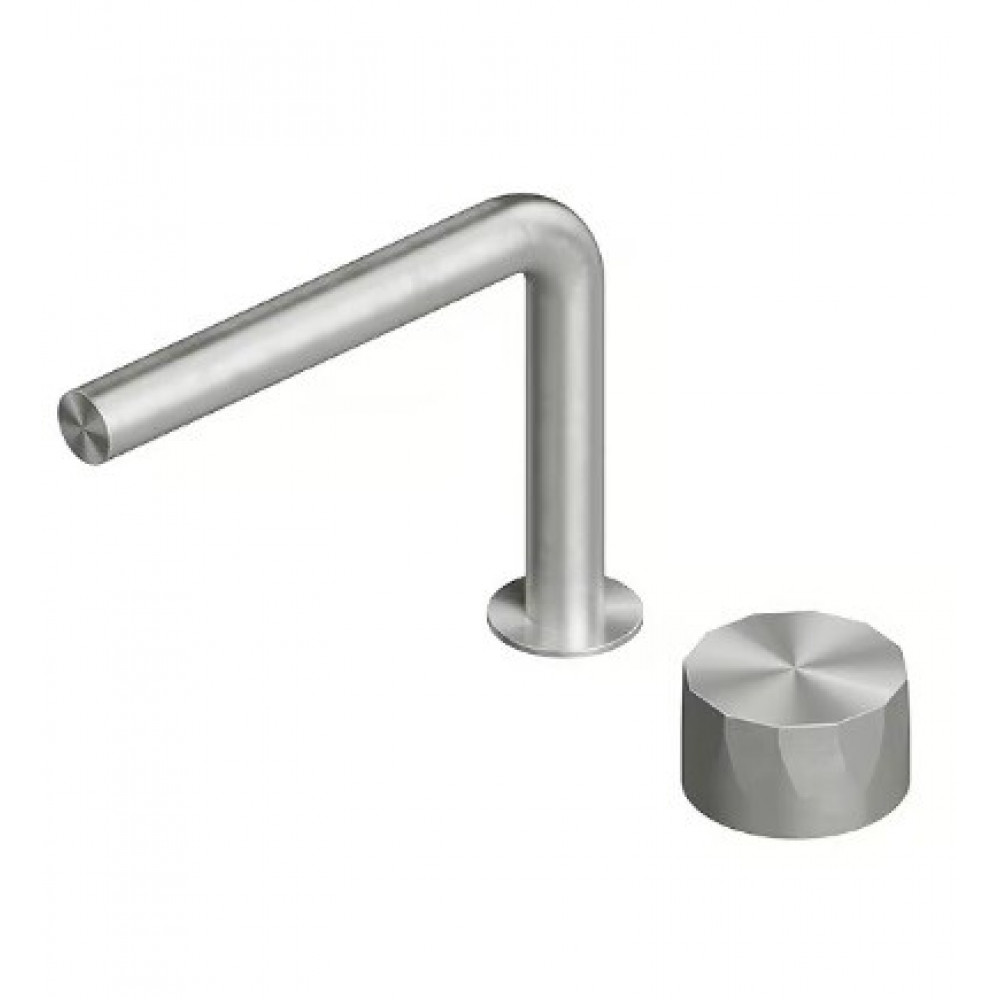 Смеситель для раковины, Quadro design, HB, цвет-сталь брашированная