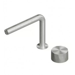 Смеситель для раковины, Quadro design, HB, цвет-сталь брашированная