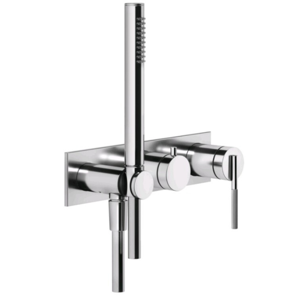 Смеситель для душа, Gessi, Ingranaggio, на 2 потребителя, цвет-хром