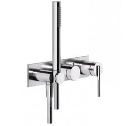 Смеситель для душа, Gessi, Ingranaggio, на 2 потребителя, цвет-хром