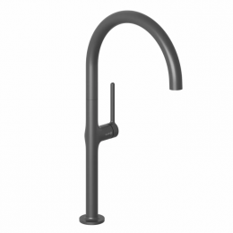 Смеситель для кухни, Kludi, REEF, цвет-глубокий черный матовый