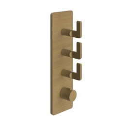 Смеситель для душа, Gessi, Inciso Bath&Shower, на 3 потребителя, цвет-Antique Brass